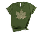 Gold Maple Leaf Graphic Tee