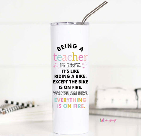 Being A Teacher Is Easy Tall Travel Cup