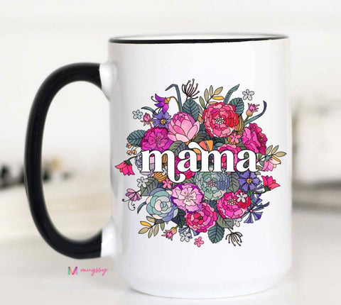 Mama Floral Coffee Mug
