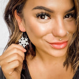Petite Snowflakes in Holo Silver - Dixie Bliss - Dangle Earring