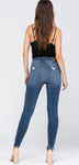 16W ONLY High Waist Destroyed Skinny Jeans