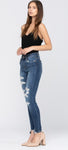 16W ONLY High Waist Destroyed Skinny Jeans