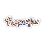 Hope > Fear Sticker - Pink