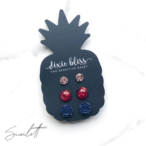 Scarlett - Dixie Bliss - Trio Stud Earring Set