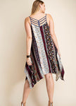 S & XL ONLY Boho Sundress in Charcoal
