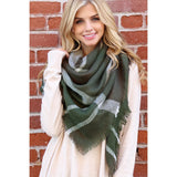 Olive Blanket Scarf