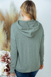 S ONLY Playing Peekaboo Lightweight Hoodie in Olive