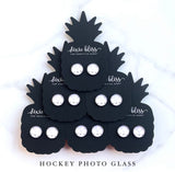 Hockey Photo Glass - Dixie Bliss - Single Stud Earrings