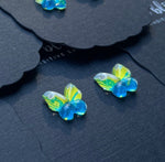 Watercolor Butterflies in Spring - Dixie Bliss - Single Stud Earrings