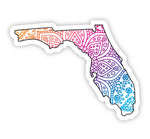 Florida Mandala Pattern Sticker