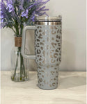 The Amber - 40oz Leopard Stainless Steel Quencher
