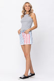 2X & 3X ONLY Let Freedom Ring Judy Blue Denim Shorts