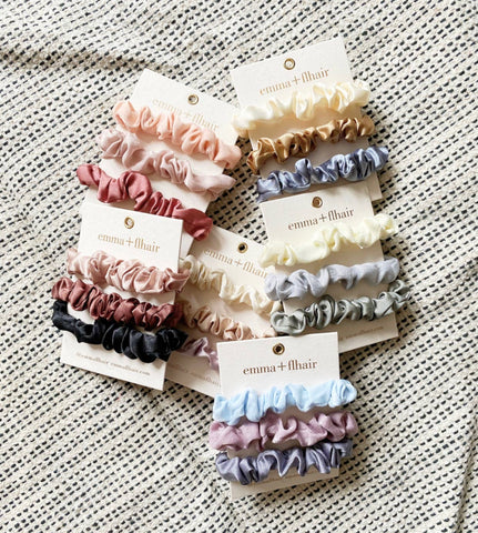 Assorted Mini Scrunchie Set of 3