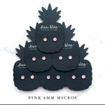 Micros in Pink - Dixie Bliss - Single Stud Earrings