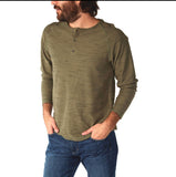 S ONLY Jax Military Green Long Sleeve Henley