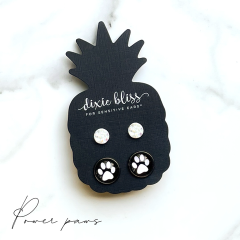 Power Paws - Dixie Bliss - Duo Stud Earring Set